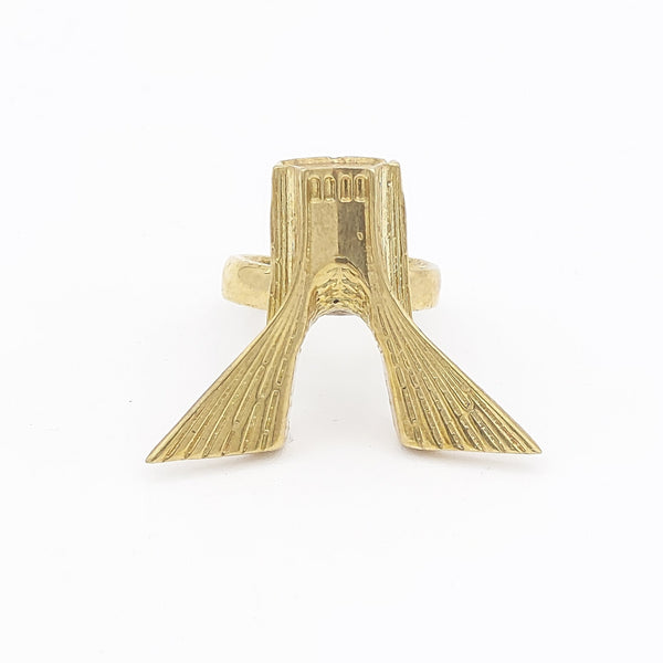 Shahyad Square Brass Ring