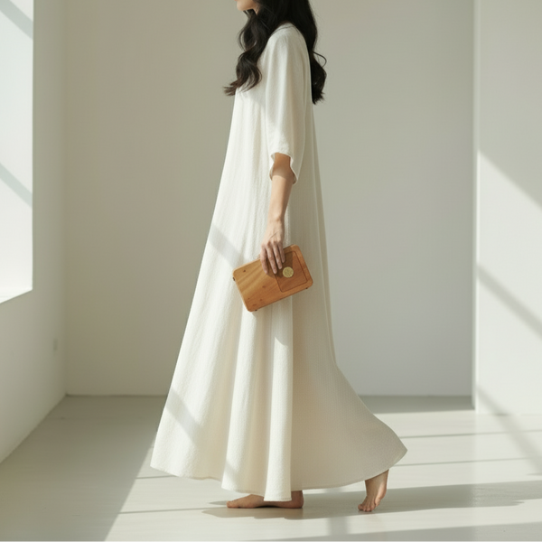 Khorshid Wooden Clutch with Pahlavi Coin