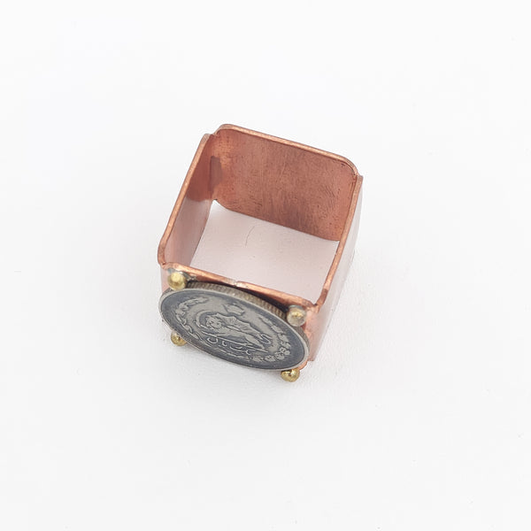 1 Rial Pahlavi Coin Ring