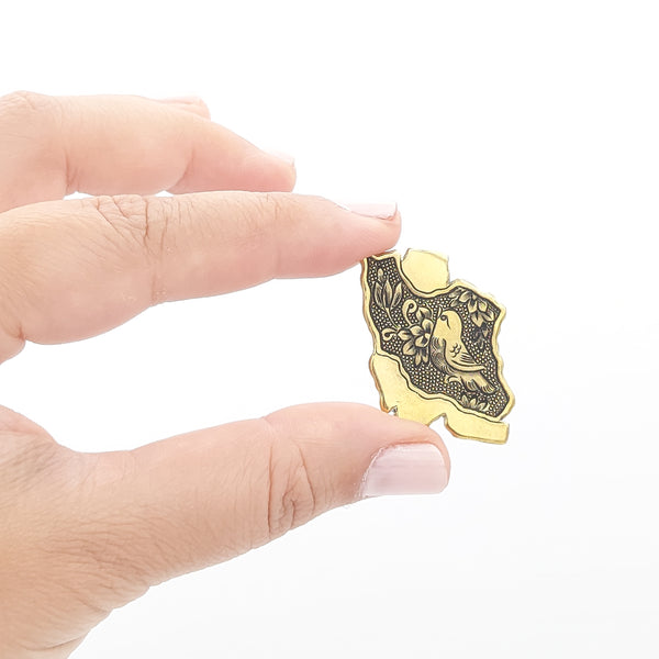 Iran Golo Morgh Handcrafted Brooch