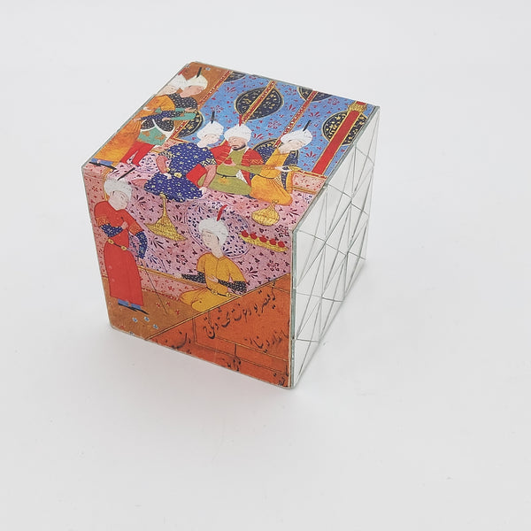 Hand Cut Mirror Cube Decorative Object