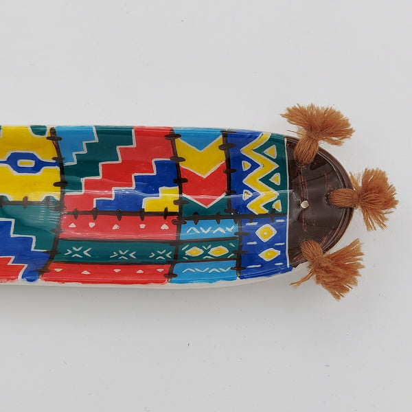 Colorful Geometric-Patterned Incense Holder