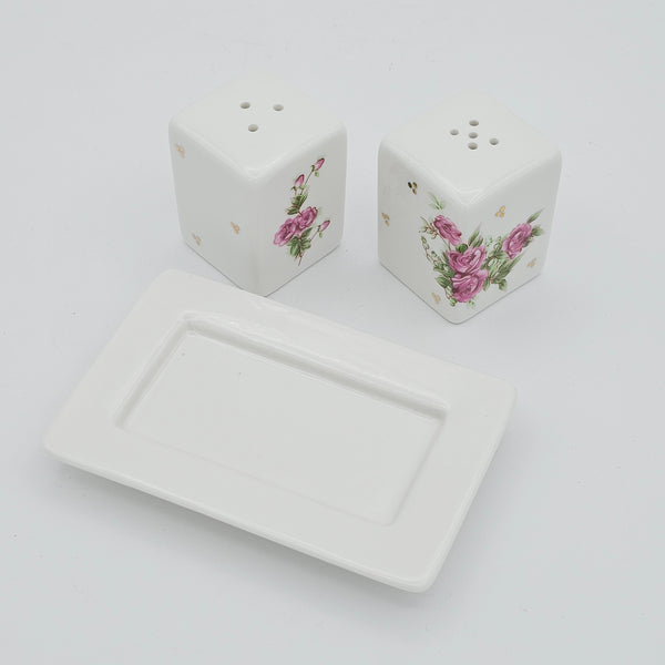 Golesorkhi Salt and Pepper Shaker with Gold Touches