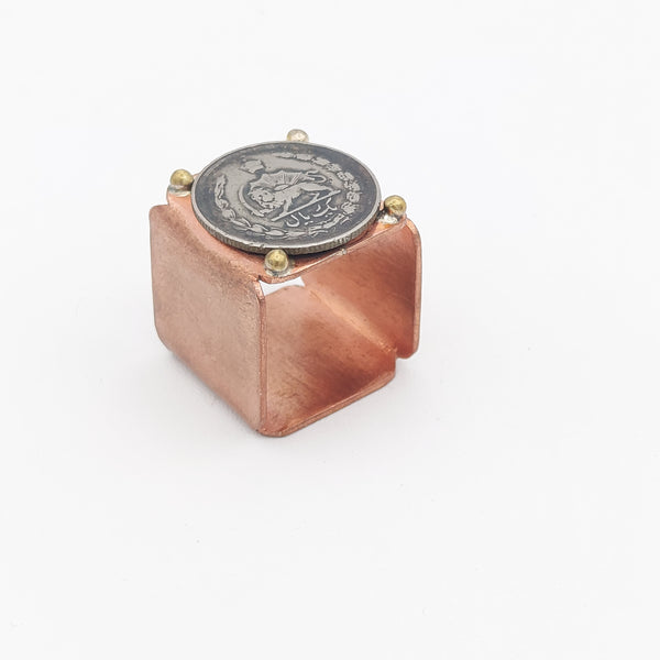 1 Rial Pahlavi Coin Ring