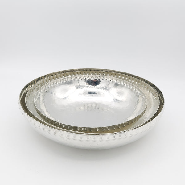 Hammered Round Copper Bowl