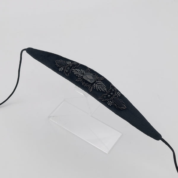 Black Choker with Square Onyx & Sermeh