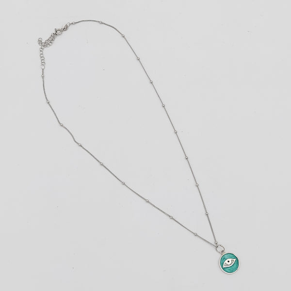 Eye Silver Necklace