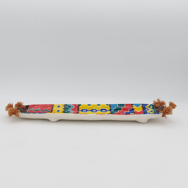 Colorful Geometric-Patterned Incense Holder