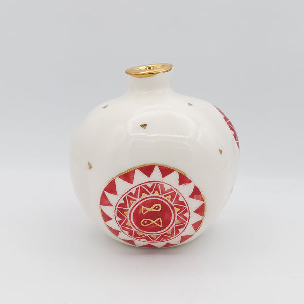 Decorative Maahi Sorkhi Ceramic Pomegranate