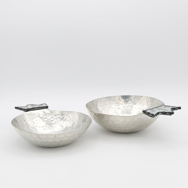 Copper Pomegranate Bowl with Etched Mirror