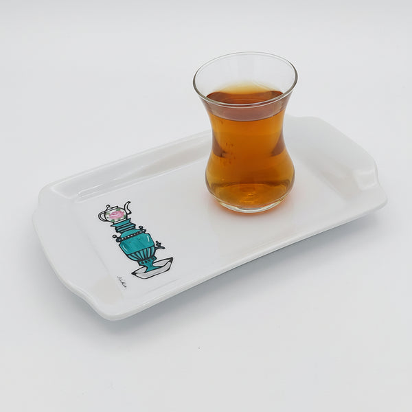Samavar Tray with Persian Tea Cup