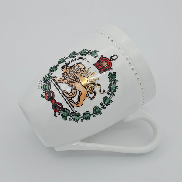 Hand Painted Shir-o-Khorshid Mug