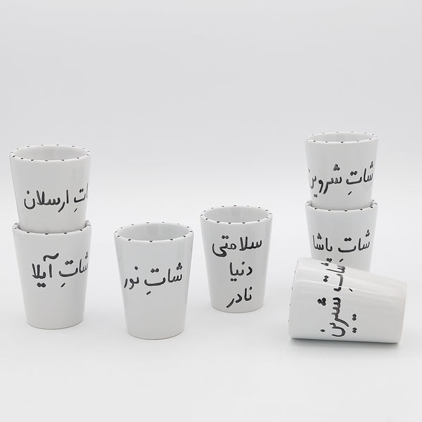 Customized Hand Painted Ceramic Shots