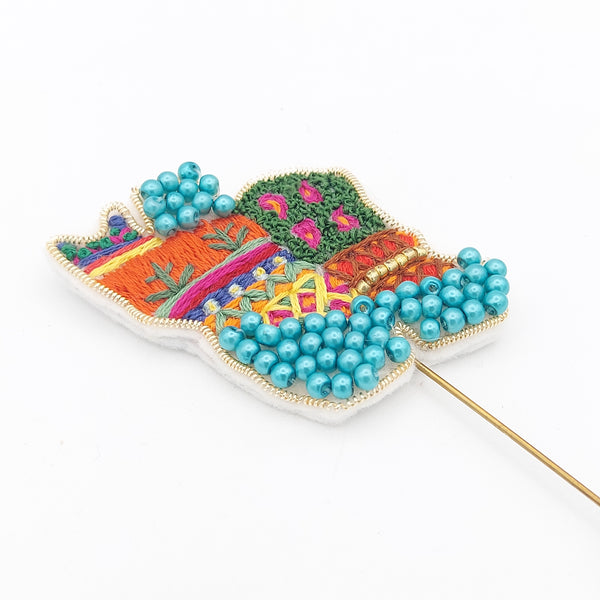Hand Embroidery Persia Brooch