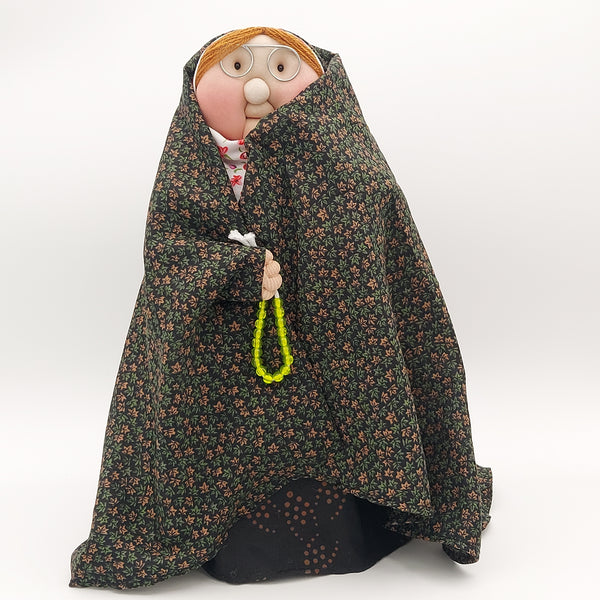 Bibi Gol Wearing Floral Chador