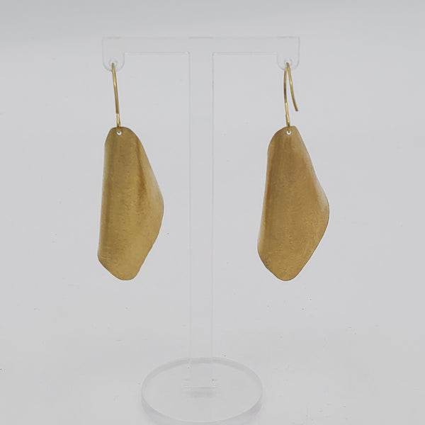 Brass Soft Fold Earrings