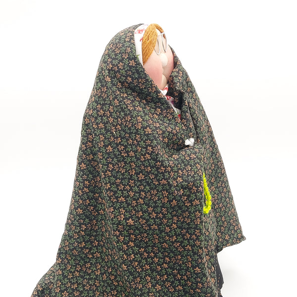 Bibi Gol Wearing Floral Chador