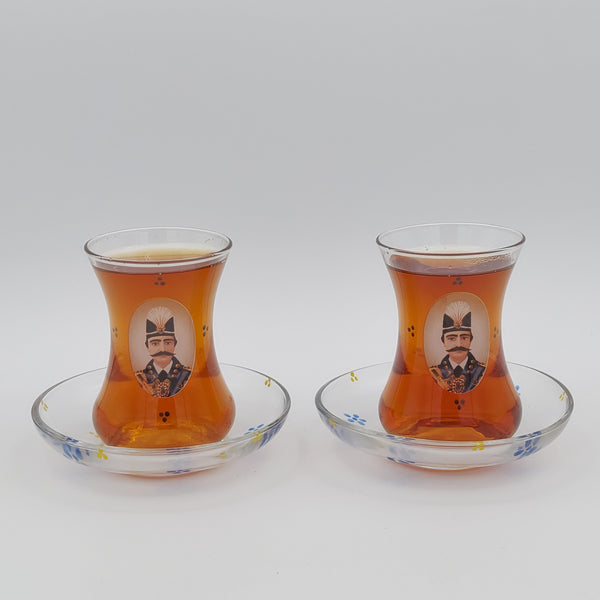 Naser Glass Tea Cup & Saucer
