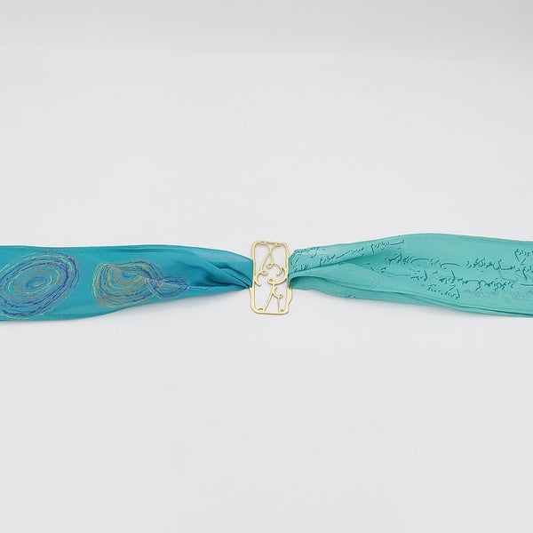 Echoes of Love Brass & Silk Bracelet