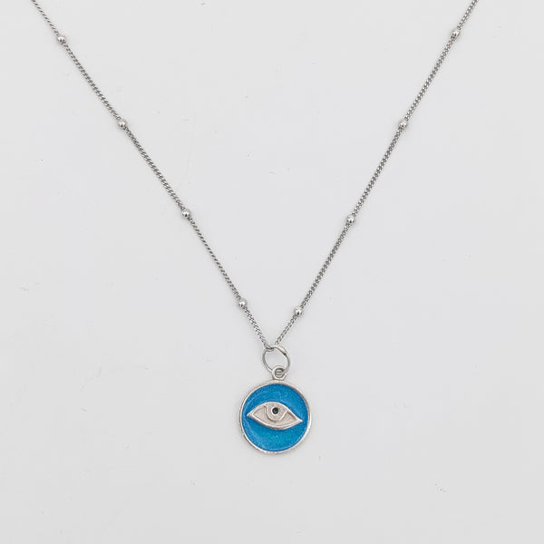 Eye Silver Necklace