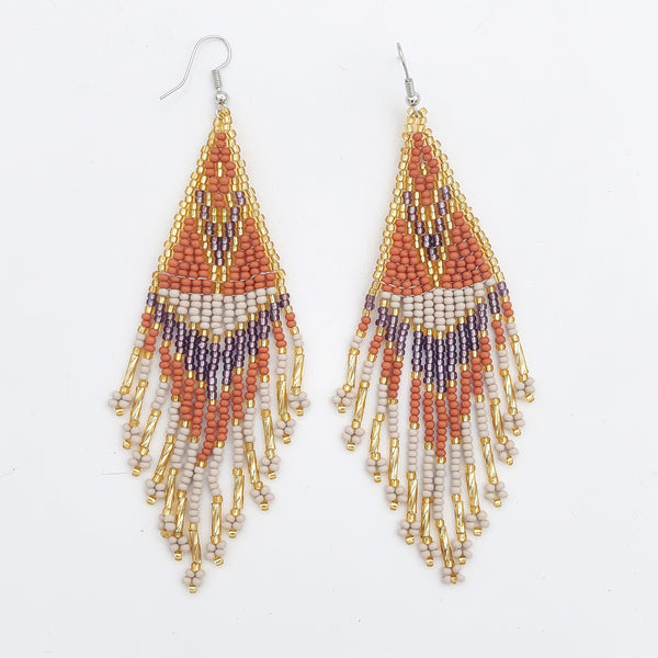 Hand-Beaded Sahra Earrings