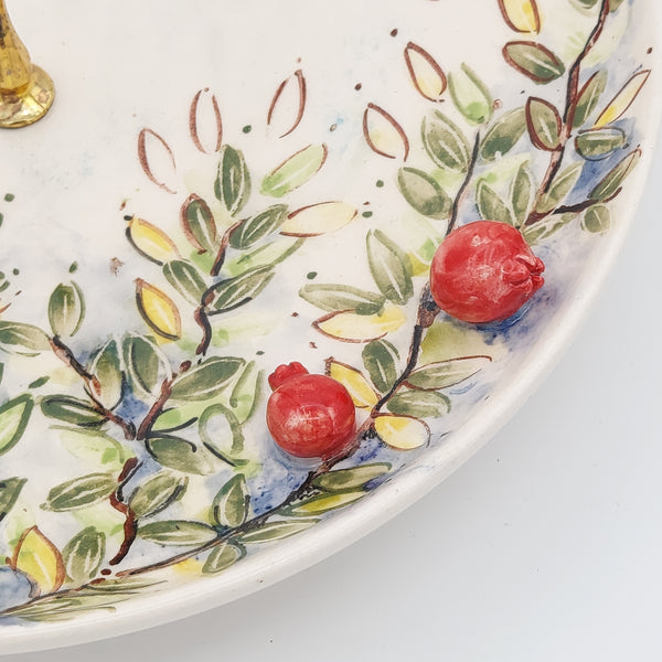 Pomegranate Garden Serving Tray