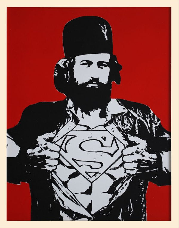 Super Mirza Screen Printing on Canvas Wall Art