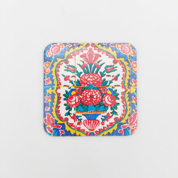Persian Motifs Square Coasters