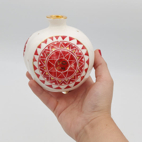 Decorative Maahi Sorkhi Ceramic Pomegranate