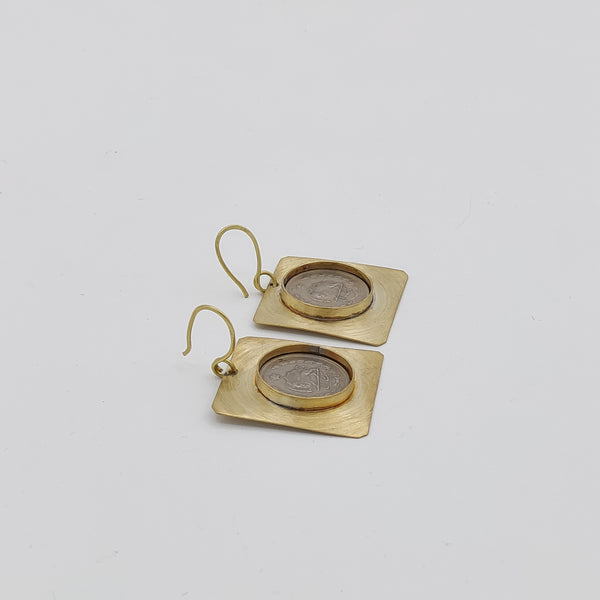 Pahlavi Square Earrings