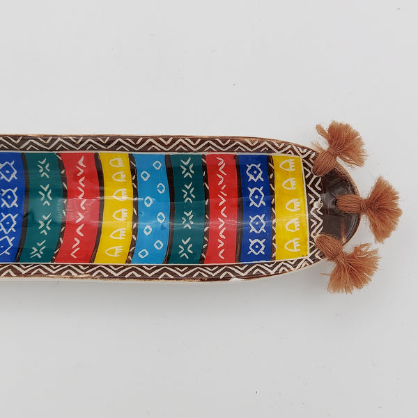 Colorful Geometric-Patterned Incense Holder