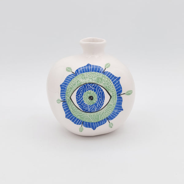 Evil Eye Decorative Ceramic Pomegranate