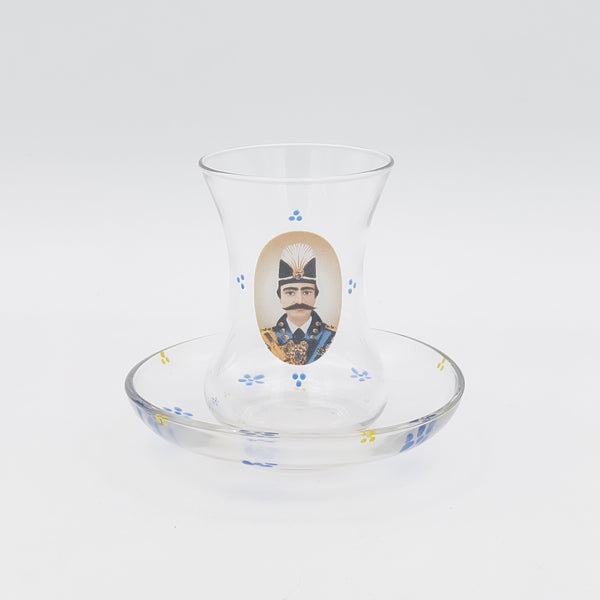 Naser Glass Tea Cup & Saucer