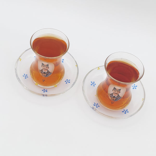 Naser Glass Tea Cup & Saucer