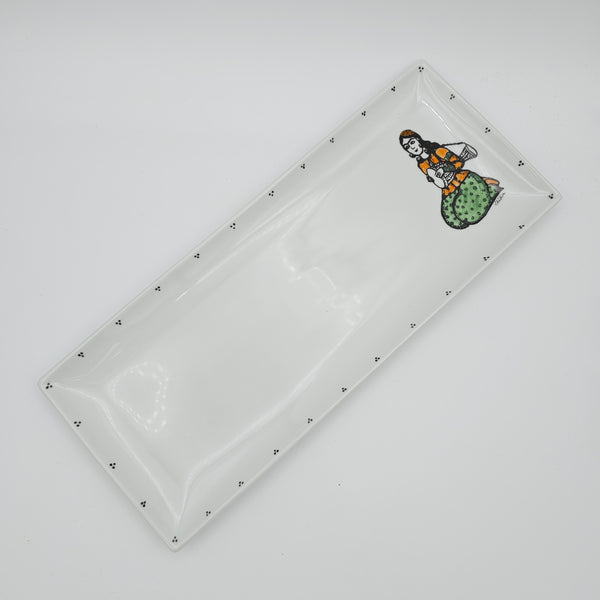 Daf & Tonbak Qajar Lady Rectangular Dish