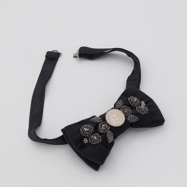 Black Nader Bowtie with Coin