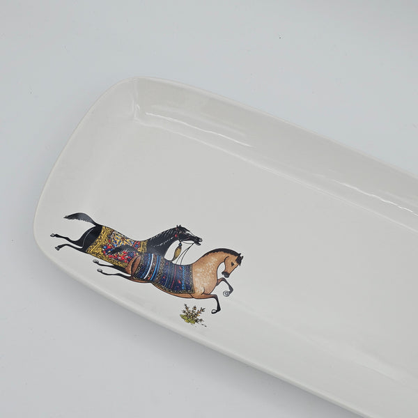 Torkaman Horses Rectangular Dish