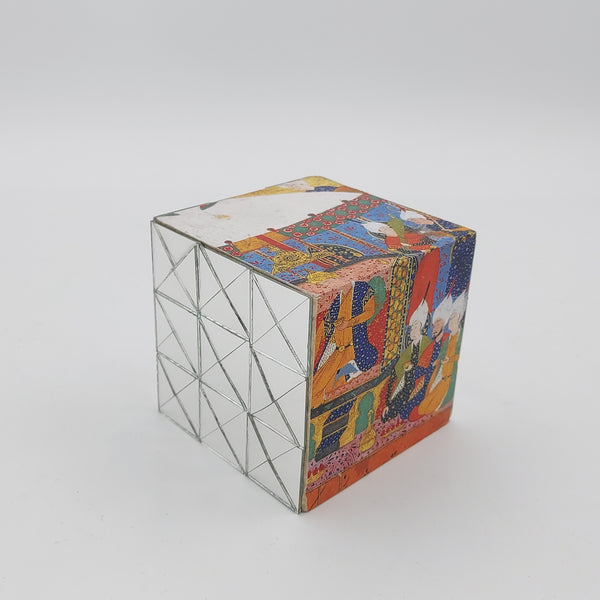 Hand Cut Mirror Cube Decorative Object