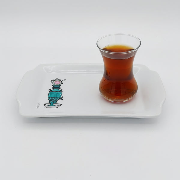 Samavar Tray with Persian Tea Cup