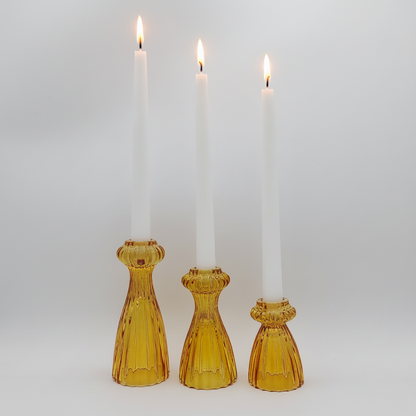 Ornate Glass Candle Holder