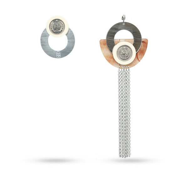 Shadow Beige Earring
