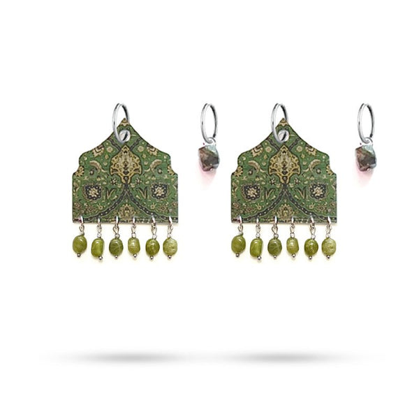 Vaqar Earring- Green