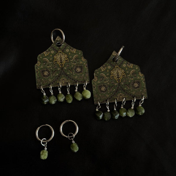 Vaqar Earring- Green