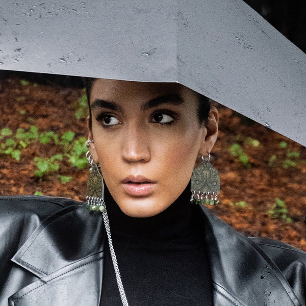 Vaqar Earring- Green