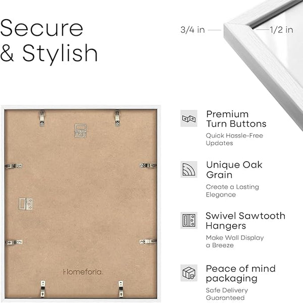 White Poster Frame with mat