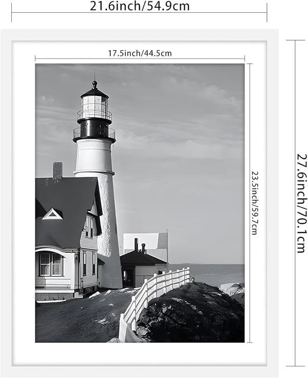 White Frame with Mat for 18"x24" Posters