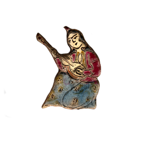 Baanooye Tār-zan Handmade Bronze Brooch