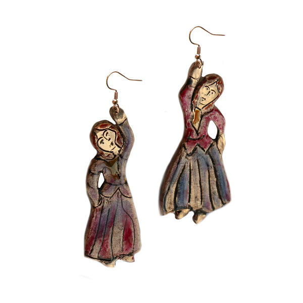 Dayere Tonbak Bronze Earrings