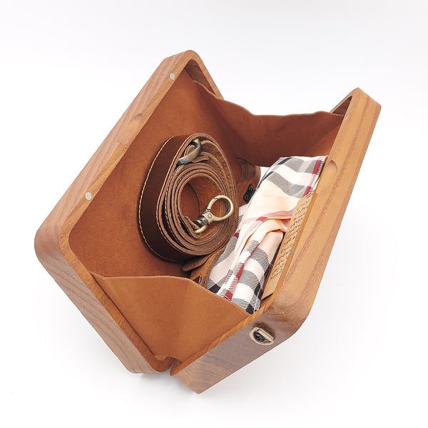 Taaj Wooden Clutch
