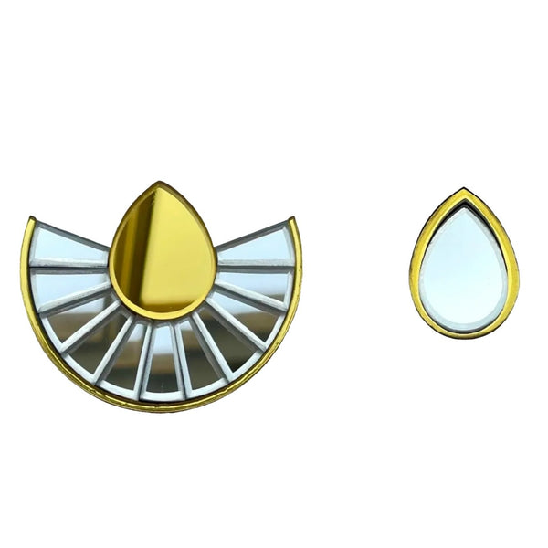 Fan + Tear Earrings